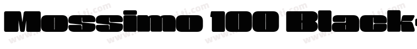 Mossimo 100 Black字体转换